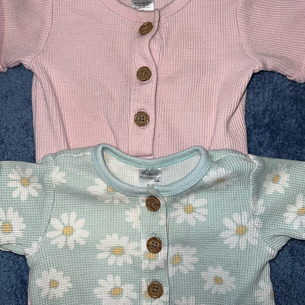 179.Floral and Pink Kids One Pieces - Picture 3 of 5